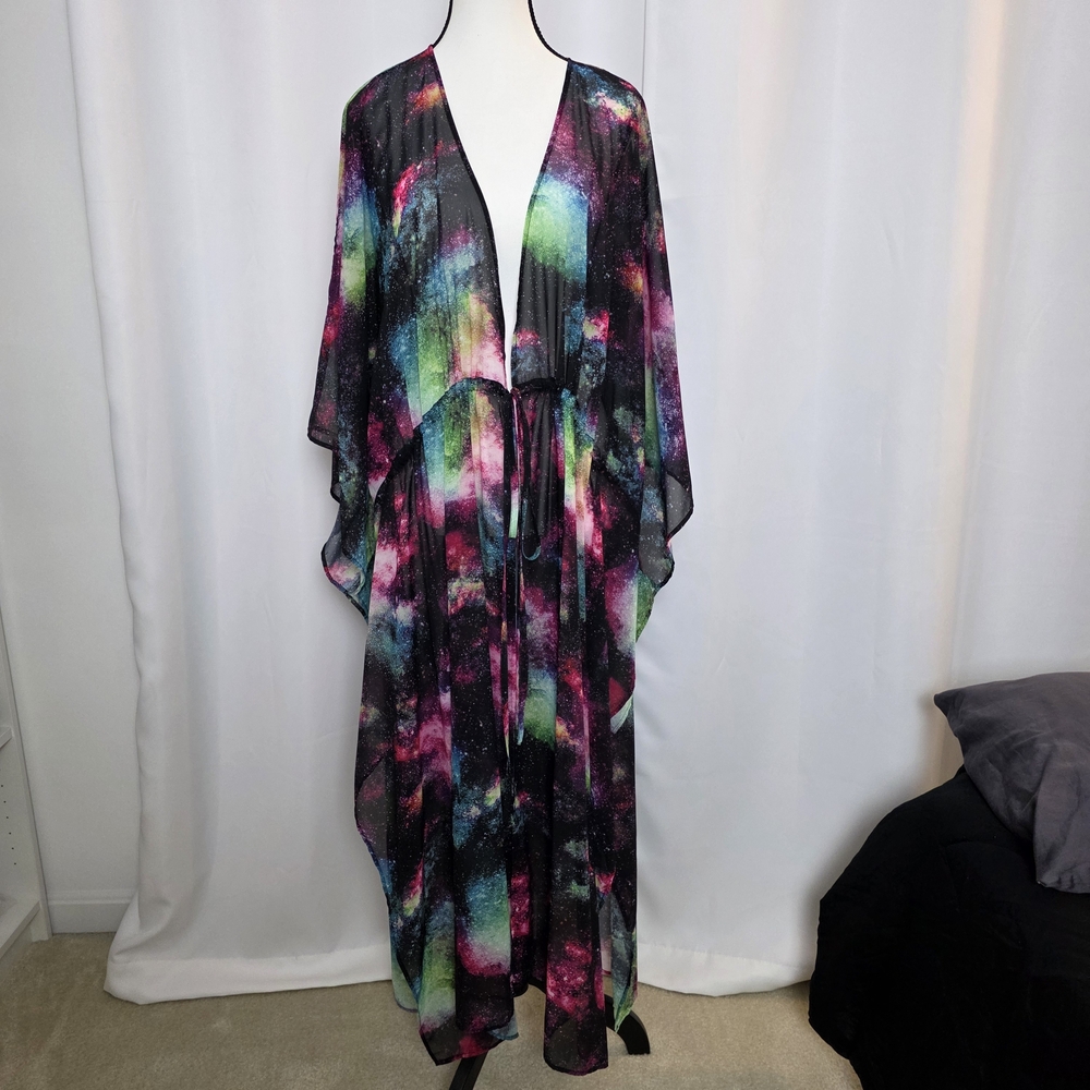 Torrid Vibrant Galaxy Print Kimono